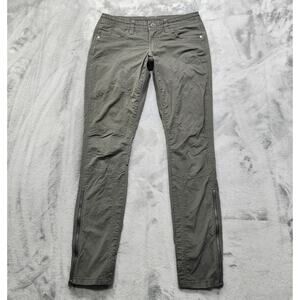 KUHL Pants Womens 2 Green Inspiratr Low Rise Skinny Fit Ankle Zip 6249 Outdoors